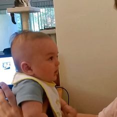 [Vídeo] Un bebé de solo tres meses sorprende a su padre diciendo te quiero por primera vez