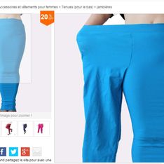Un site marchand fait polémique avec d'étranges photos pour un vêtement grande taille