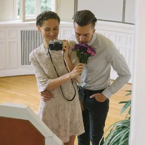 La novia que fotografió su propia boda
