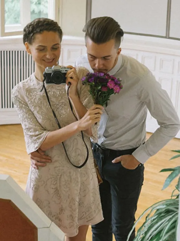La novia que fotografió su propia boda