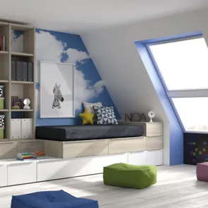 Habitaciones infantiles en áticos: un paseo por las nubes