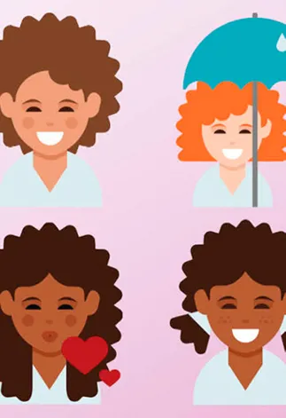 Dove lança emojis com cabelos cacheados e vários tons de pele