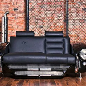 30 curiosos muebles fabricados con coches reciclados