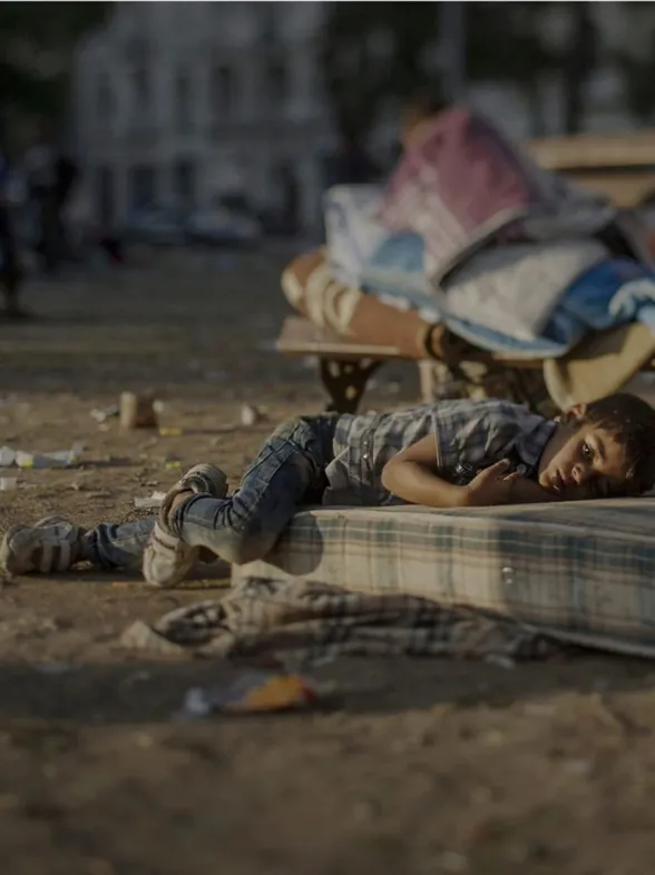 ¿Dónde duermen los niños refugiados? La cara más amarga de la guerra