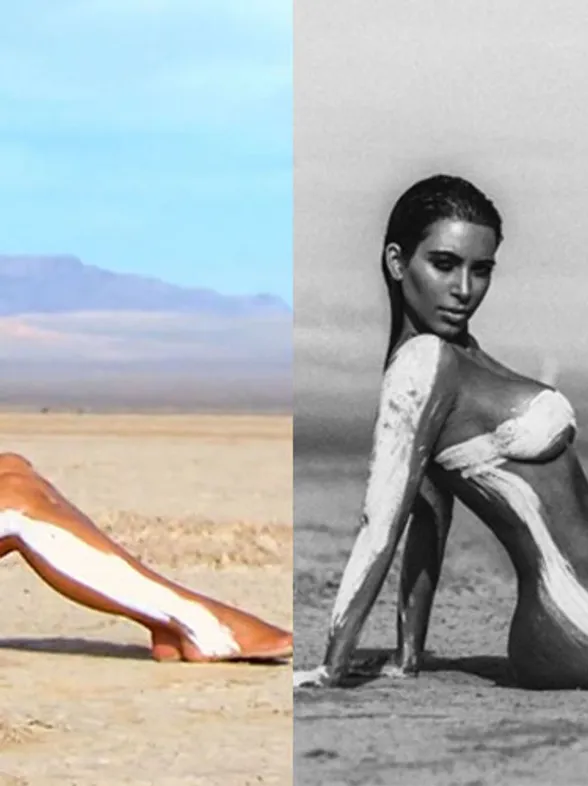 People Are Freaking Out About Kim Kardashian's Heavily Photoshopped Desert Photoshoot