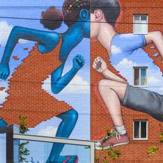 Cuando los grafitis: cobran vida: Julien Malland transforma edificios en verdaderas obras de arte