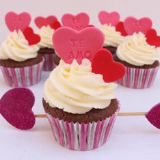 ¡Enamora con estos cupcakes de San Valentín!