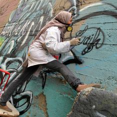 Grafitis contra la represión de la mujer en el mundo árabe