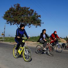 Quatre Palestiniennes à vélo contre l'oppression des femmes (Photos)