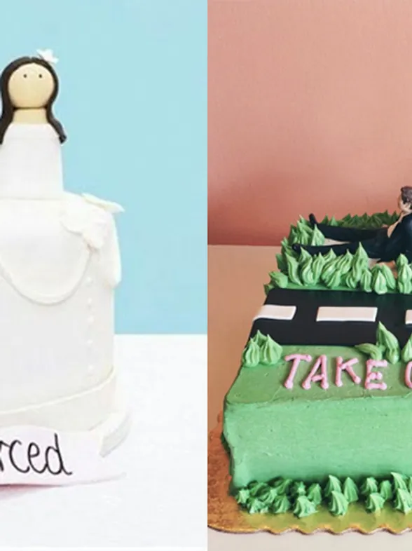 Newly-unwedded Couples Are Celebrating With Divorce Cakes And It's Hilarious And Only A Little Depressing