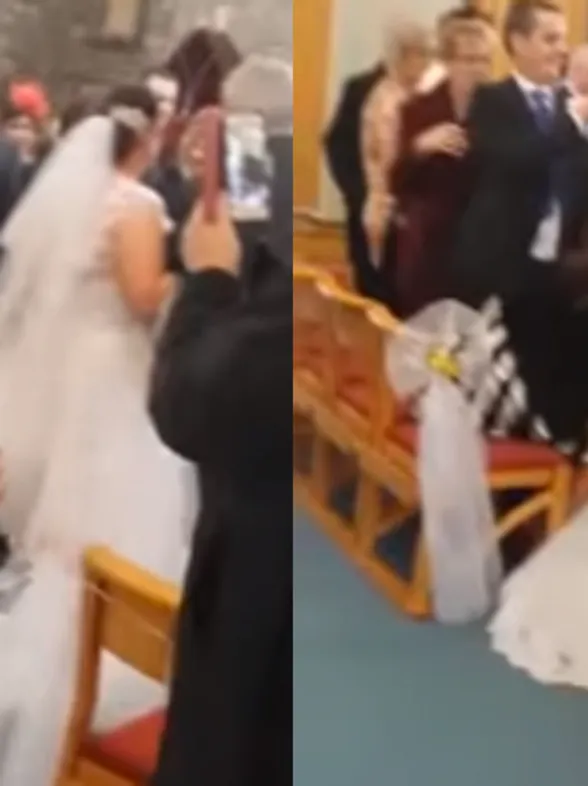 You Have To See This Little Kid Dive-Bomb His Aunt's Wedding Dress