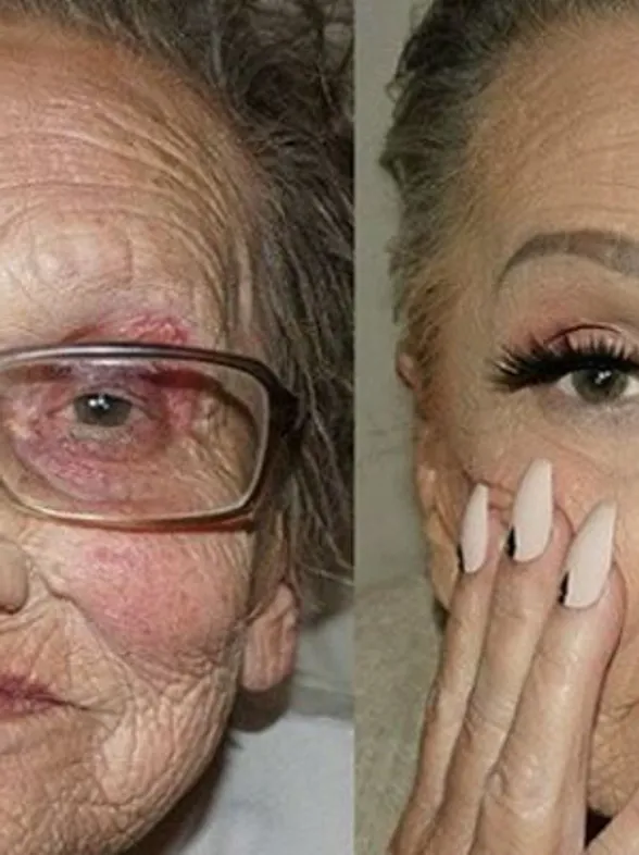 Make-up Artist Transforms 80-year-old Nan Into The Ultimate Glam-Ma