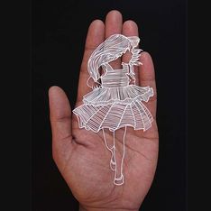 ¡En papel! El artista que construye sorprendentes obras de arte con recortes