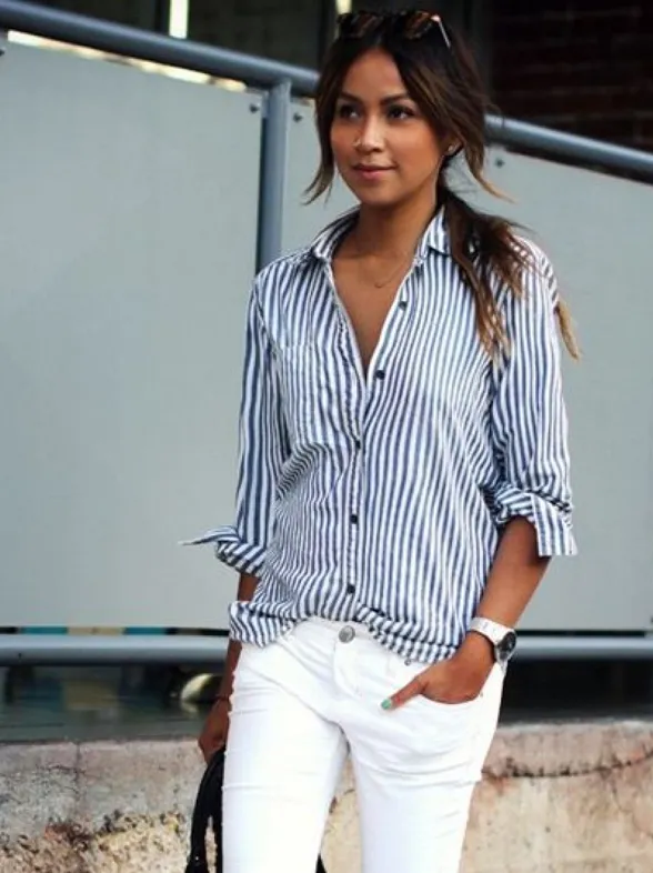 30 ideas para tus looks con pantalones blancos