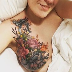 Sie verlor einen Teil ihrer Brust an den Krebs - doch ein Tattoo schenkt ihr neue Hoffnung