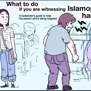 Una ilustradora gráfica crea una guía rápida para luchar contra la islamofobia