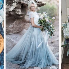 Ideas originales para el algo azul de una novia