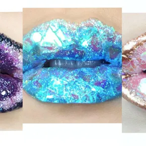 Geode Lips Is The Show-Stopping Makeup Trend We Didn't Know We Wanted