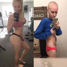 Atteinte d'un cancer de l'ovaire, cette reine du fitness montre l'impact de la maladie sur son corps (Photos)