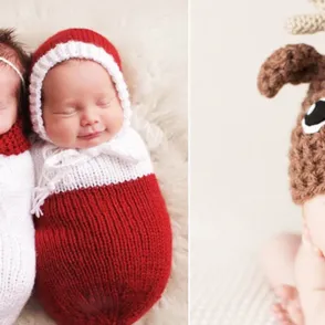 Su primera Navidad: 23 fotos de adorables recién nacidos en sus primeras fiestas