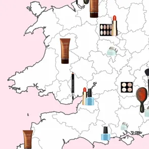 This UK Beauty Map Reveals The Most Popular Makeup Product In Every Region And The Results Are *Surprising*