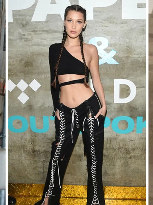 Bella Hadid y su pasión por los cordones, peor look de la semana