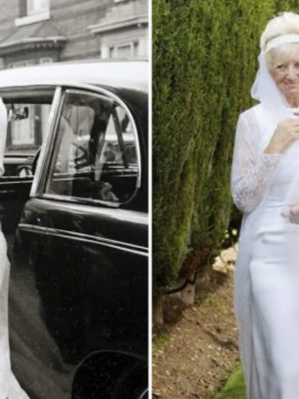 Una pareja revive su boda para celebrar sus 50 años de matrimonio