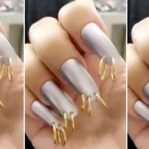 Kim Kardashian Is Rocking Pierced Nails And We Don't Know How To Feel