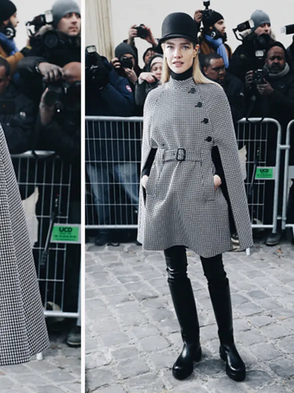 Natalia Vodianova a lo Sherlock Holmes, peor look de la semana