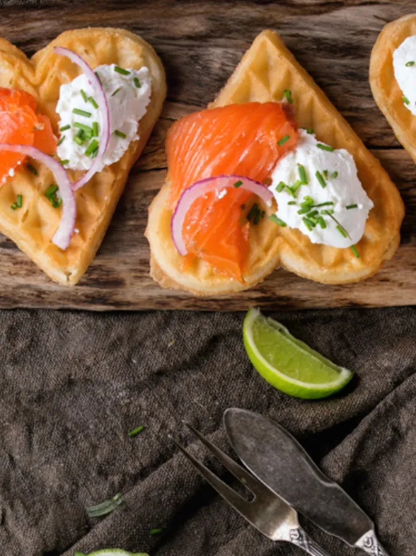 ¡Reinventa tus cenas! 4 recetas irresistibles de gofres salados