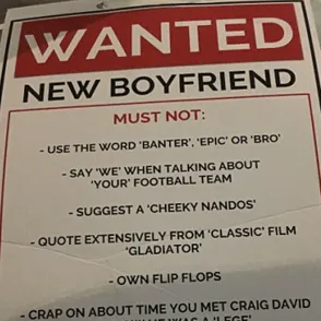 Woman Takes Her Boyfriend Search To The Next Level By Putting Up Wanted Posters