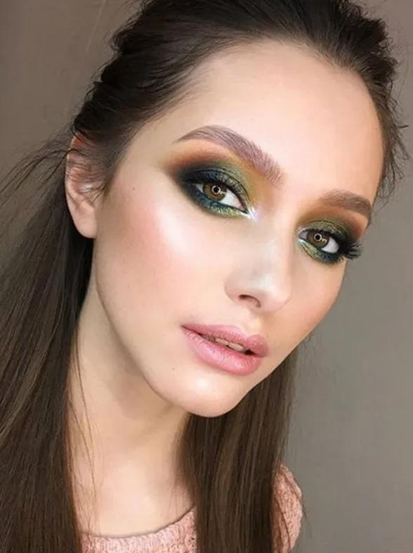 25 imágenes que prueban que el greenery será el color de tu maquillaje en 2017