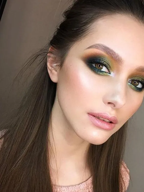 25 imágenes que prueban que el greenery será el color de tu maquillaje en 2017