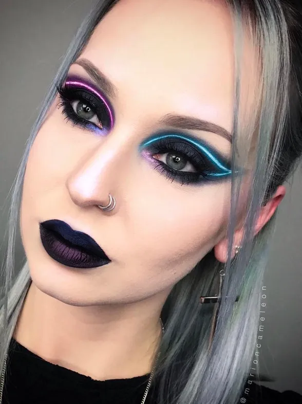 Brilla en la oscuridad con la nueva tendencia de maquillaje neón