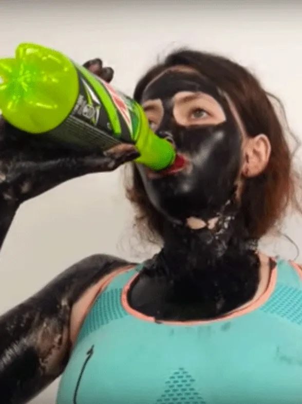 The Full Body Charcoal Face Mask Challenge Is Making Us Freak Out