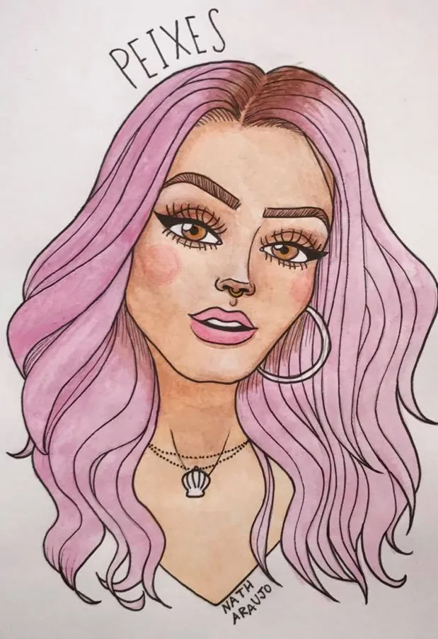 Ilustradora cria s&eacute;rie de desenhos descrevendo cada signo &amp;lt;3