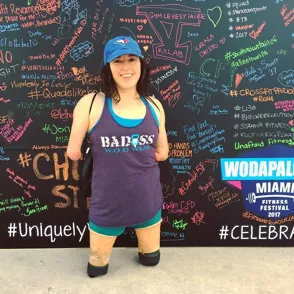 Lindsay Hilton, la atleta sin brazos ni piernas que no cree en los límites