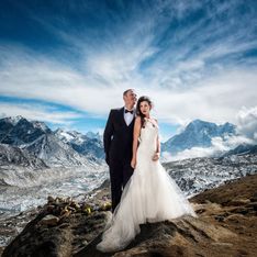 ¡Casarte a más de 5.000 metros de altura! Las épicas fotos de una boda en el Everest