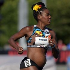 Alysia Montaño, la atleta que ha competido embarazada de 5 meses
