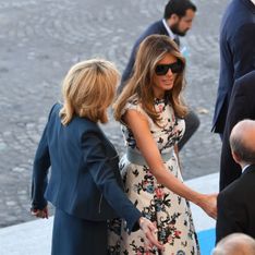 Brigitte Macron et Melania Trump rayonnantes et élégantes pour le défilé du 14 juillet
