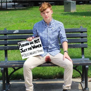 Transgender Activist Bleeds Through Trousers In Public To Prove 'Men Have Periods Too'