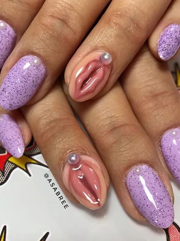 This 3D Vagina Nail Art Is Giving 'Finger Banging' A Whole New Meaning