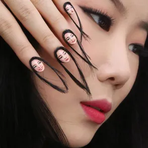 Hairy Selfie Nail Art Is Here To Inspire Your Monday Manicure