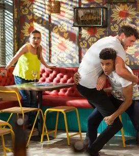 Hollyoaks 26/09 - Prince Barges Into The Dog And Attacks Damon