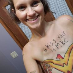 ¡Es Wonder Woman de carne y hueso! Mira cómo cubre las marcas de su mastectomía