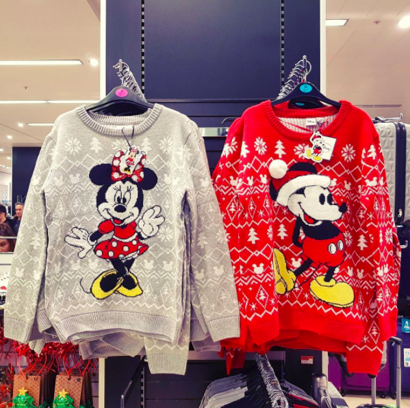 Neuf Mickey Mouse Femmes Rouge Soft Sweat Cadeau de Noël Primark