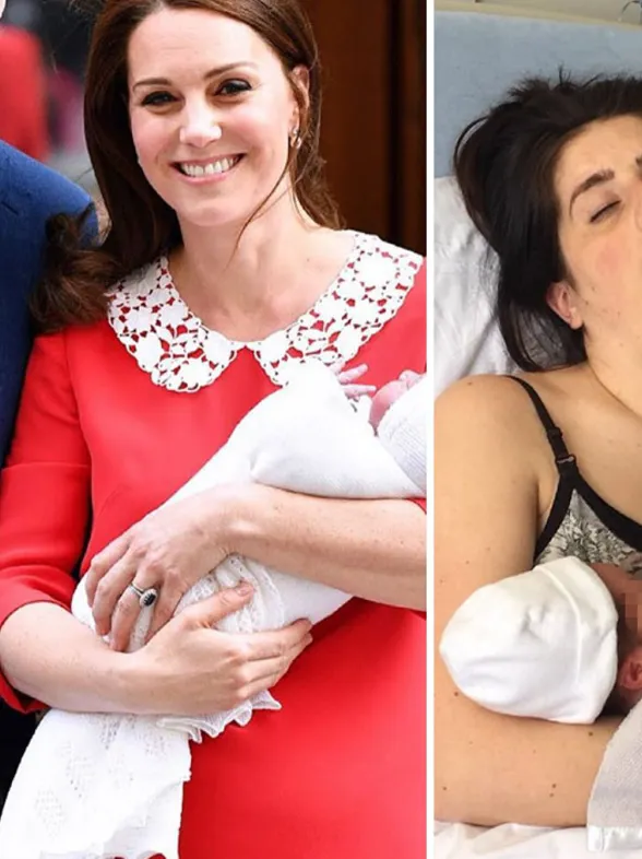 Estas mamás comparan sus fotos postparto con las de Kate Middleton