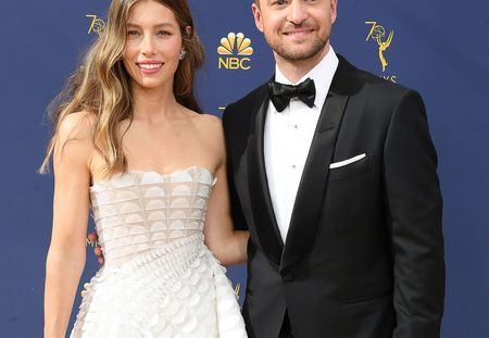 Justin Timberlake et Jessica Biel, couple glamour et stylé aux Emmy Awards