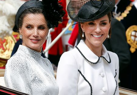 Kate Middleton et Letizia d'Espagne, duo chic et complice en Angleterre