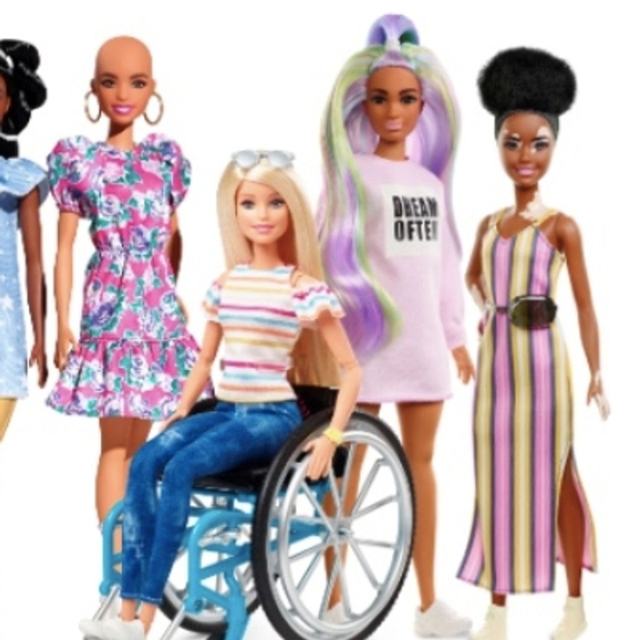 Poupées chauves, atteintes de vitiligo... Barbie® fait la part belle à la diversité avec sa nouvelle gamme